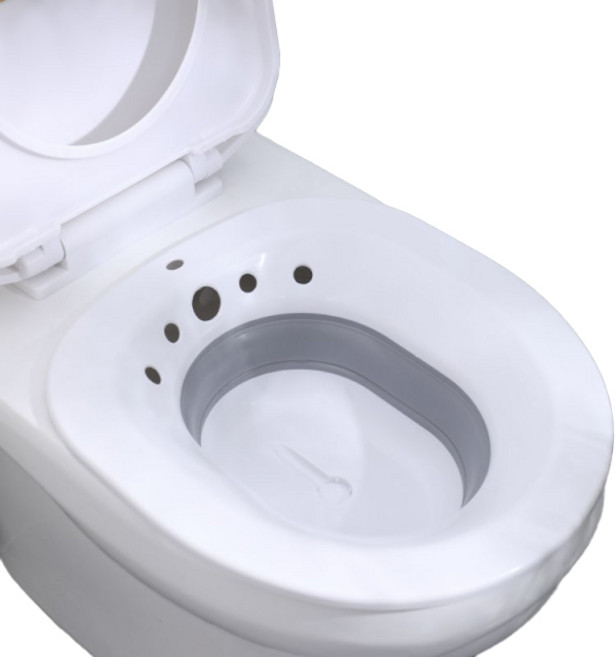 더자카 접이식 변기용 좌욕기, 1개, 그레이