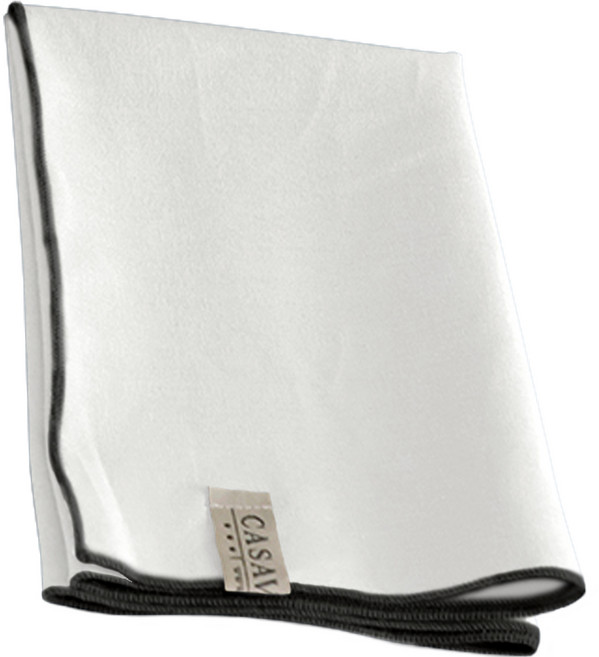 까사베르데 줄라이 린넨 행주 L, 화이트 + 블랙, 1개