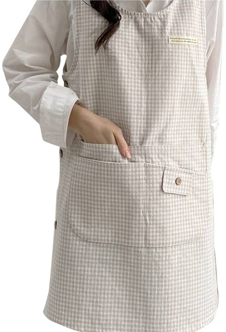 한스갤러리 미카 앞치마 XL, 베이지, 1개