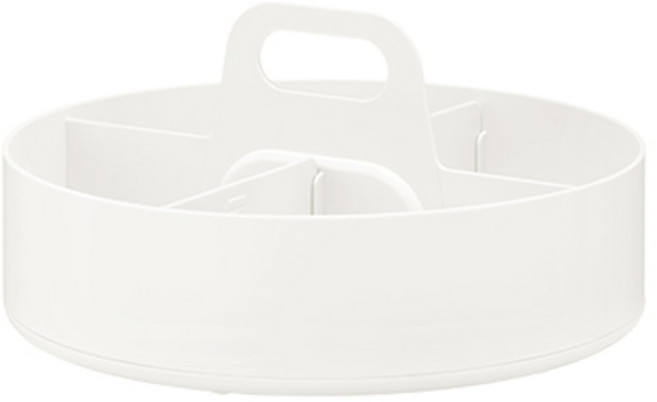 리템 포르타 라운드 다용도 수납 정리함, 아이보리, 1개