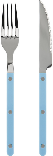 메종오브제 파르베 2종 세트, 파스텔블루, 디너포크 + 디너나이프, 1세트