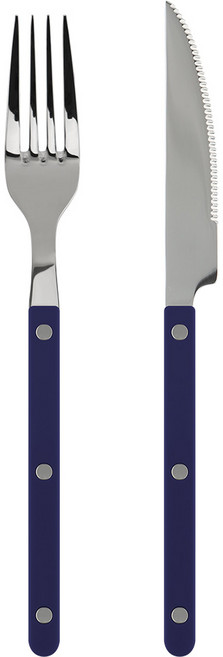 메종오브제 파르베 2종 세트, 네이비, 디너포크 + 디너나이프, 1세트