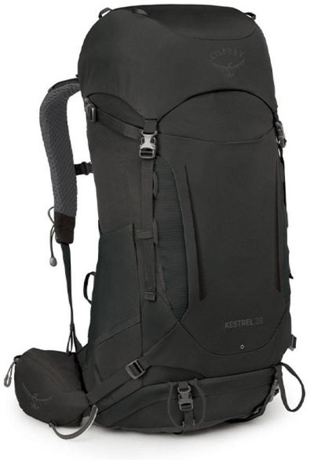 OSPREY Kestrel 登山揹包 38L 附防雨罩, 黑色
