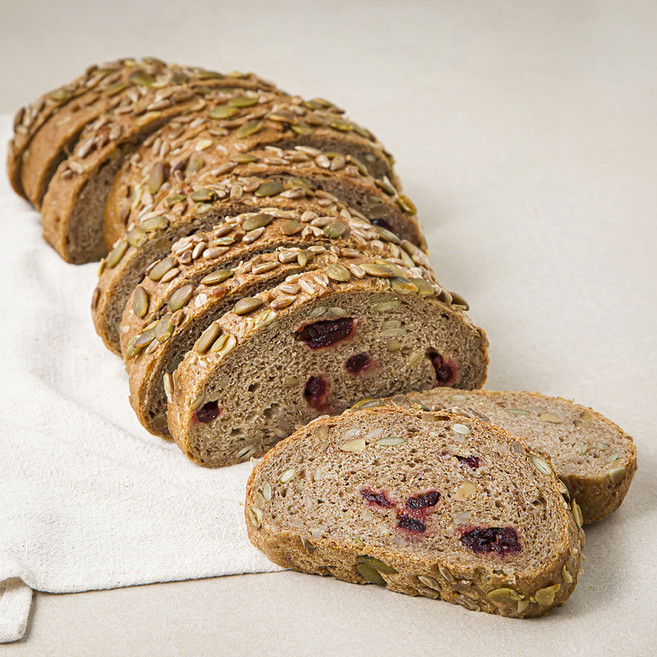 브로드카세 발효종 호밀통밀 크랜베리빵, 710g, 1개입, 1개