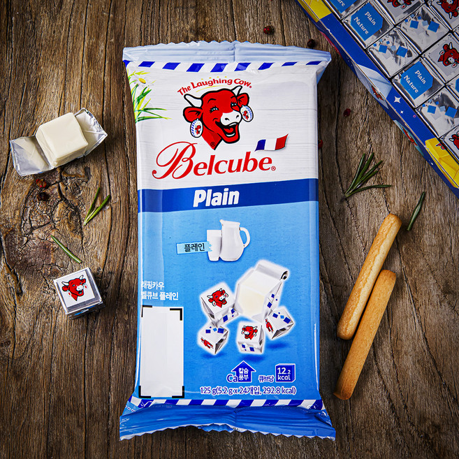 래핑카우 벨큐브 플레인, 5.2g, 24개입, 1개