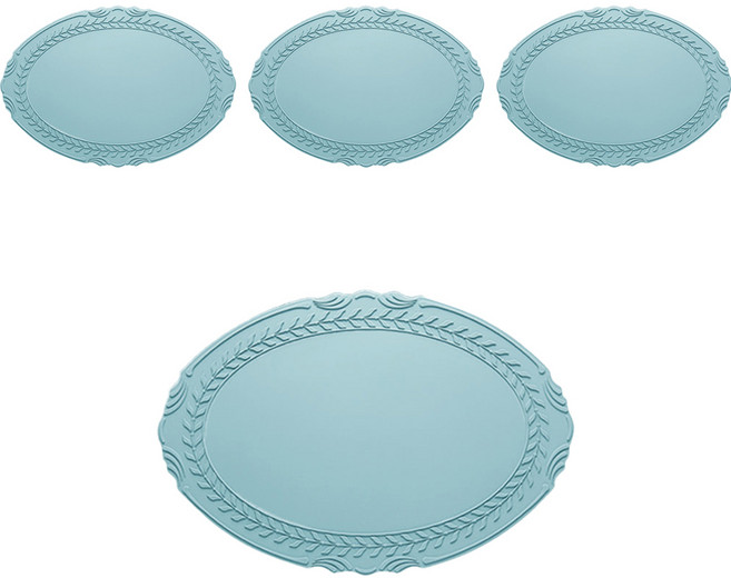 시라쿠스 로렐 실리콘 매트 4p, 민트, 43 x 30 cm, 4개