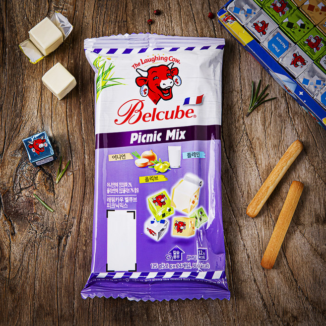 래핑카우 벨큐브 피크닉 믹스, 5.2g, 24개입, 1개