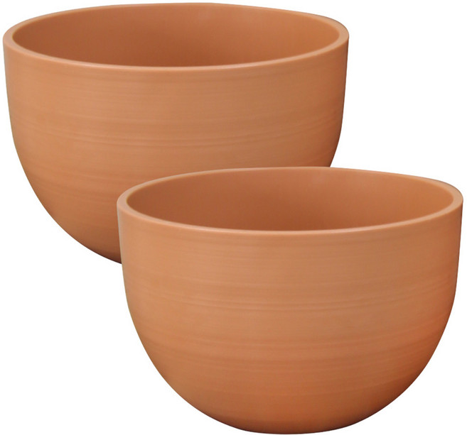 원형 플리츠 화분, 토분, 2개