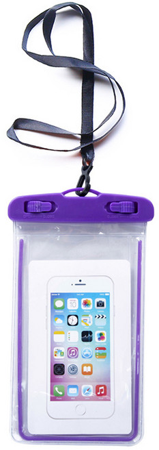 하이어리 잠수 포켓 스마트폰 방수팩, 퍼플, 1개