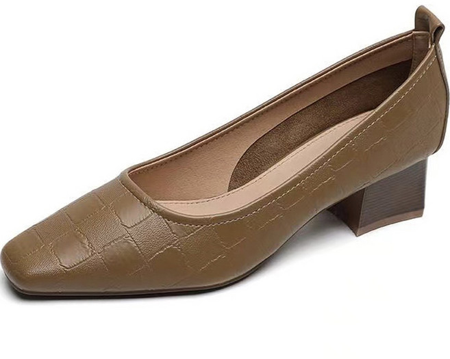 엘쏘 베이직 통 굽 소프트 미들 힐