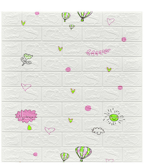 소니오 소음 방지 귀여운 백그라운 폼블럭 길이 70cm x 높이 77cm, TYPE02, 1개