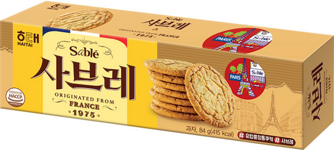 해태제과 사브레 과자, 84g, 1개
