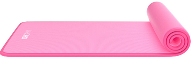 오짐 NBR 와이드 프리미엄 요가매트, 핑크, 1개