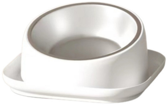 펫트너스 프루프 반려동물 식기, 화이트, 1개