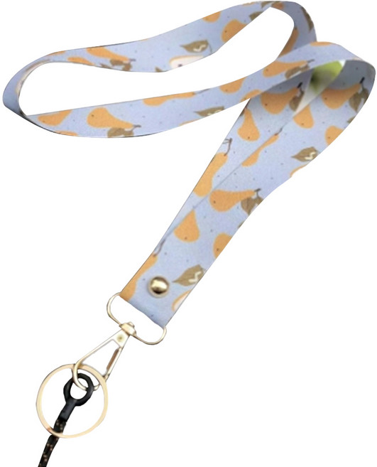 라니마켓 플라워패턴 핸드폰 목걸이줄 다용도 스트랩, 퍼플, 1개