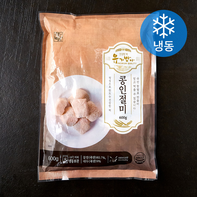 유기방아 콩인절미 (냉동), 600g, 1개입, 1개