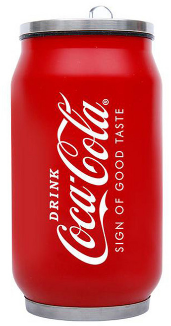 보프렌즈 인테코에이티 코카콜라 캔 텀블러, 레드, 300ml, 1개