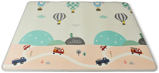 삼정크린마스터 양면 어린이 놀이방 매트, 혼합색상