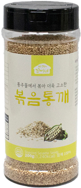 아따꼬시네 우영식품 통주물에서 볶아 더욱 고소한 볶음통깨, 200g, 1개