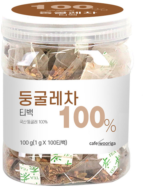우리가스토리 국산 둥굴레차 티백, 1g, 100개입, 1개