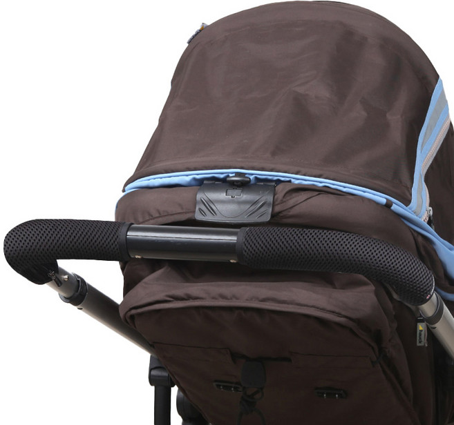 마니또 클린그립 유모차 핸들커버 스토케 크루시 전용, 블랙, 1개