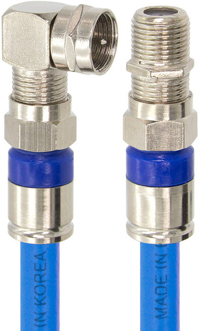 솔탑 국산 고급형 RF 안테나 블루 꺾임 연장 TV 동축 수제작 케이블 20M, SOLTOP-1165, 1개