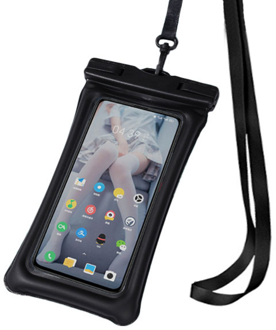 디에스 파스텔 프리미엄 핸드폰 방수팩, 에어백블랙, 1개