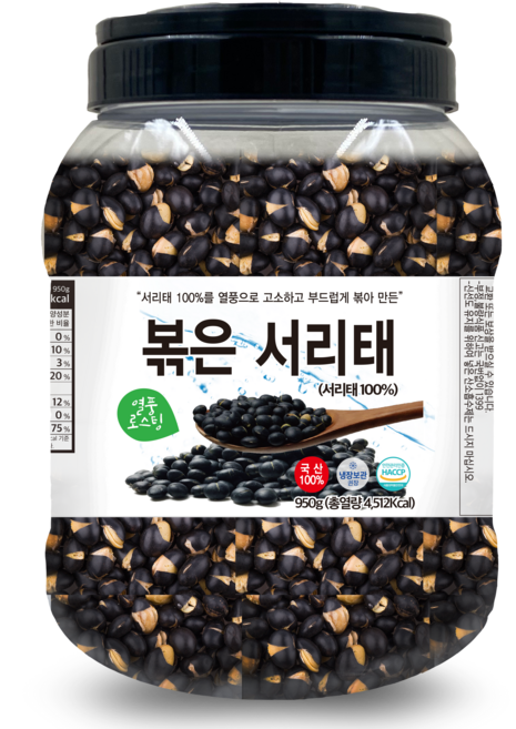열풍로스팅 국산100% 볶은 서리태 통, 950g, 1개