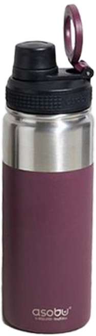 아소부 스텐 진공 보온 보냉 알파인 플라스크 텀블러 TMF6, 버건디, 530ml, 1개