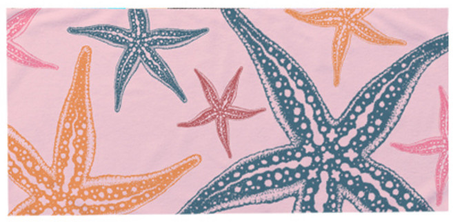 쿼르디 여행 비치타월, 스타피쉬 핑크, 1개