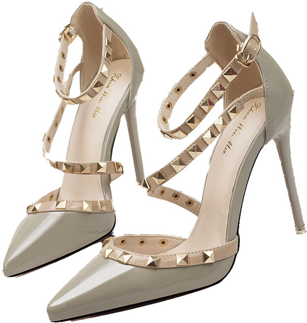 실버스 여성 로브9 큐빅 하이힐