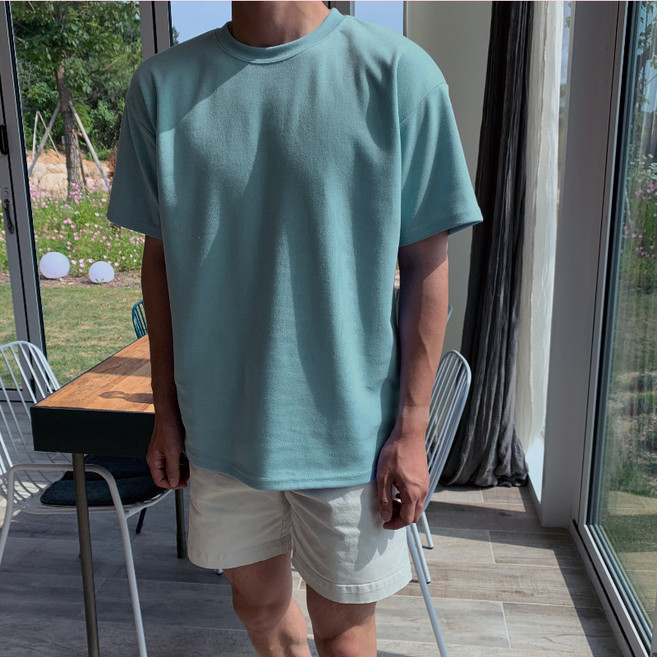 로댄티 남성용 라운드 반팔티