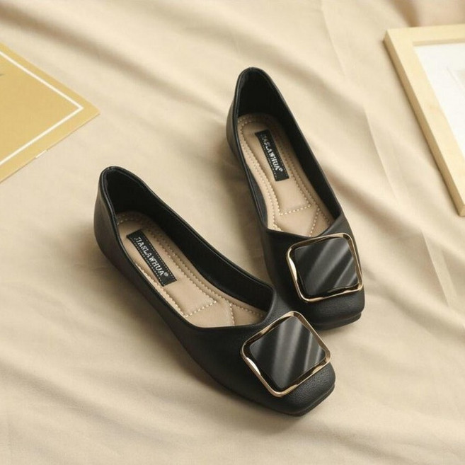 Silvers 女款亮點方頭時尚平底鞋