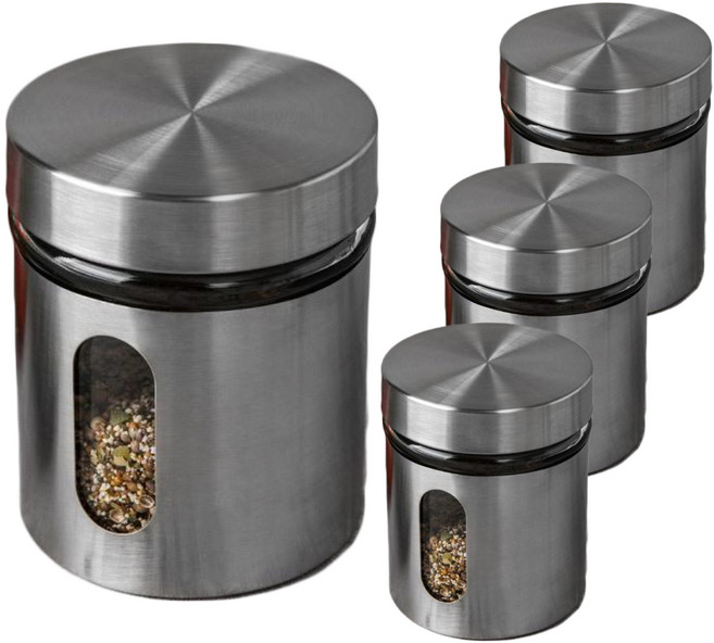 인블룸 스테인리스 양념통, 330ml, 4개