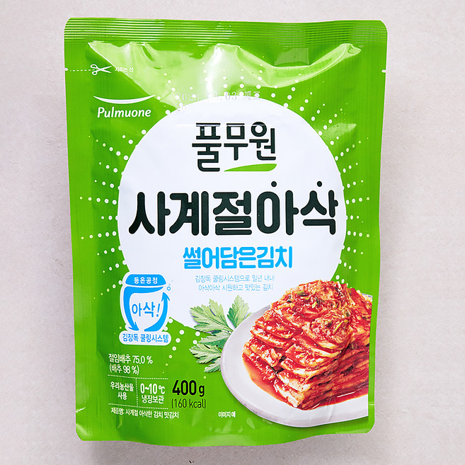 풀무원 사계절 아삭 맛김치, 400g, 1개