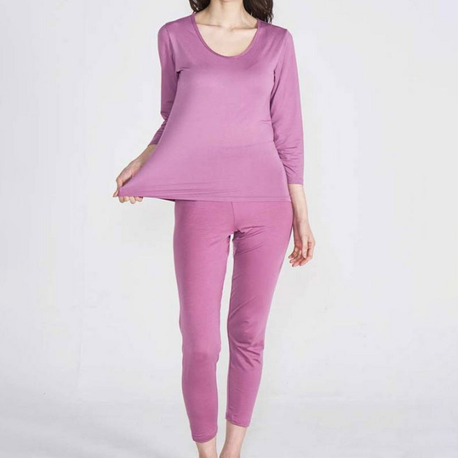 [국내생산]에이원 여성용 텐셀 소프트 내의 9부 상하의 세트