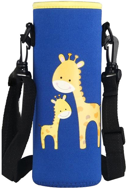 한봄누리 크로스 어깨끈 탈부착 물병 가방 500ml 라지, 기린, 1개