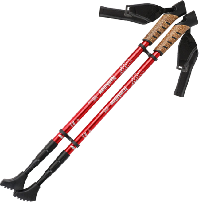 띵크파이 프로용 두랄루민 등산스틱 1P, 03 레드, 1개