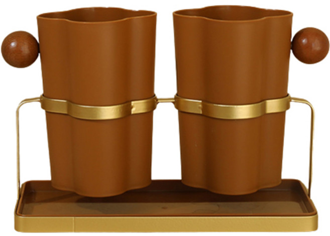 앤티스 위닝 배수 수저통, 브라운, 1개