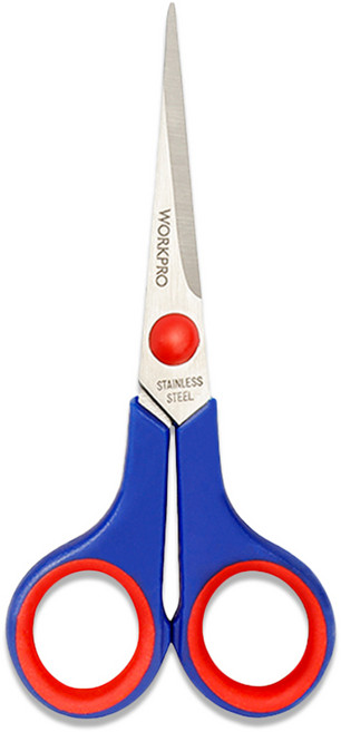 워크프로 140mm 스테인레스 문구 가위 WP214002, 1개