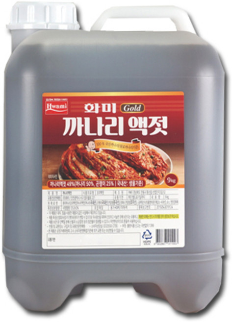 화미 까나리액젓, 9kg, 1개