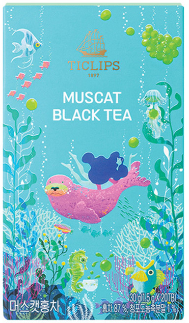 쌍계명차 티클립스 머스캣 홍차, 20개입, 1개, 1.5g