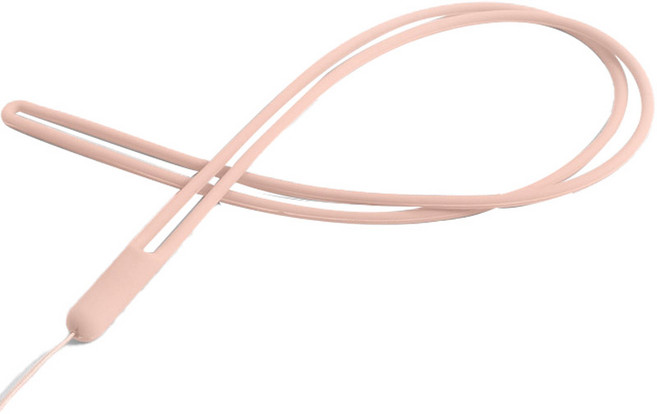 하이퀄 소프트 실리콘 핸드폰 목걸이 다용도 스트랩, 핑크, 1개