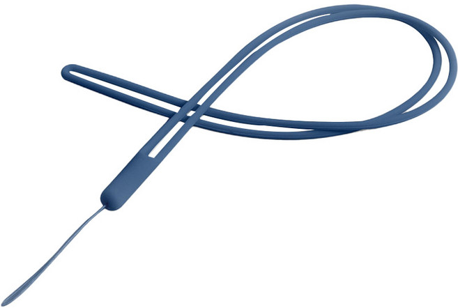 하이퀄 소프트 실리콘 핸드폰 목걸이 다용도 스트랩, 블루, 1개