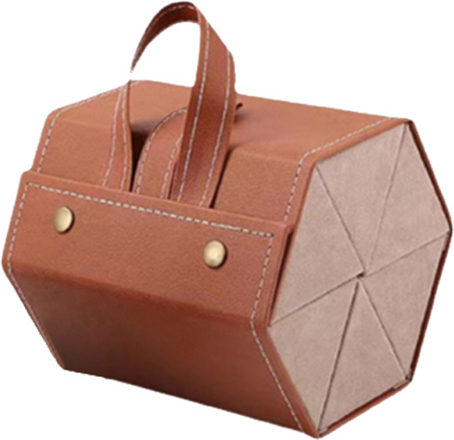 블럭마트 휴대용 안경 선글라스 정리함 6구, 브라운, 1개