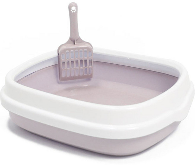 애구애구 고양이 화장실 평판형, 라이트퍼플, 1개