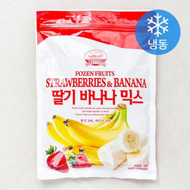 베리필드 딸기 바나나 믹스 (냉동), 1kg, 1개