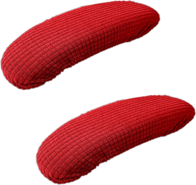 오늘도양 의자 팔걸이 커버 2p, 와인레드, 1개