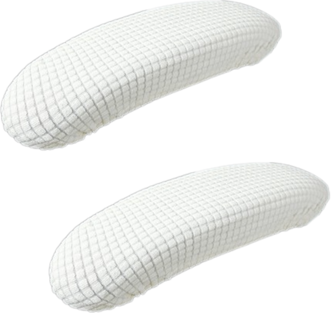 오늘도양 의자 팔걸이 커버 2p, 크림, 1개