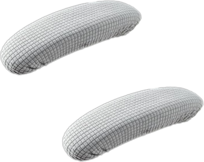 오늘도양 의자 팔걸이 커버 2p, 라이트그레이, 1개